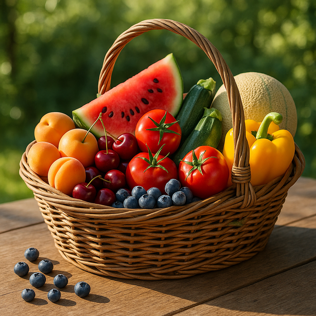 Fruits et légumes de juillet : bienfaits et conseils