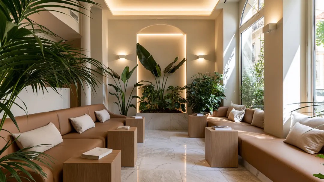 Salle d'attente du centre EpilClinic Marseille