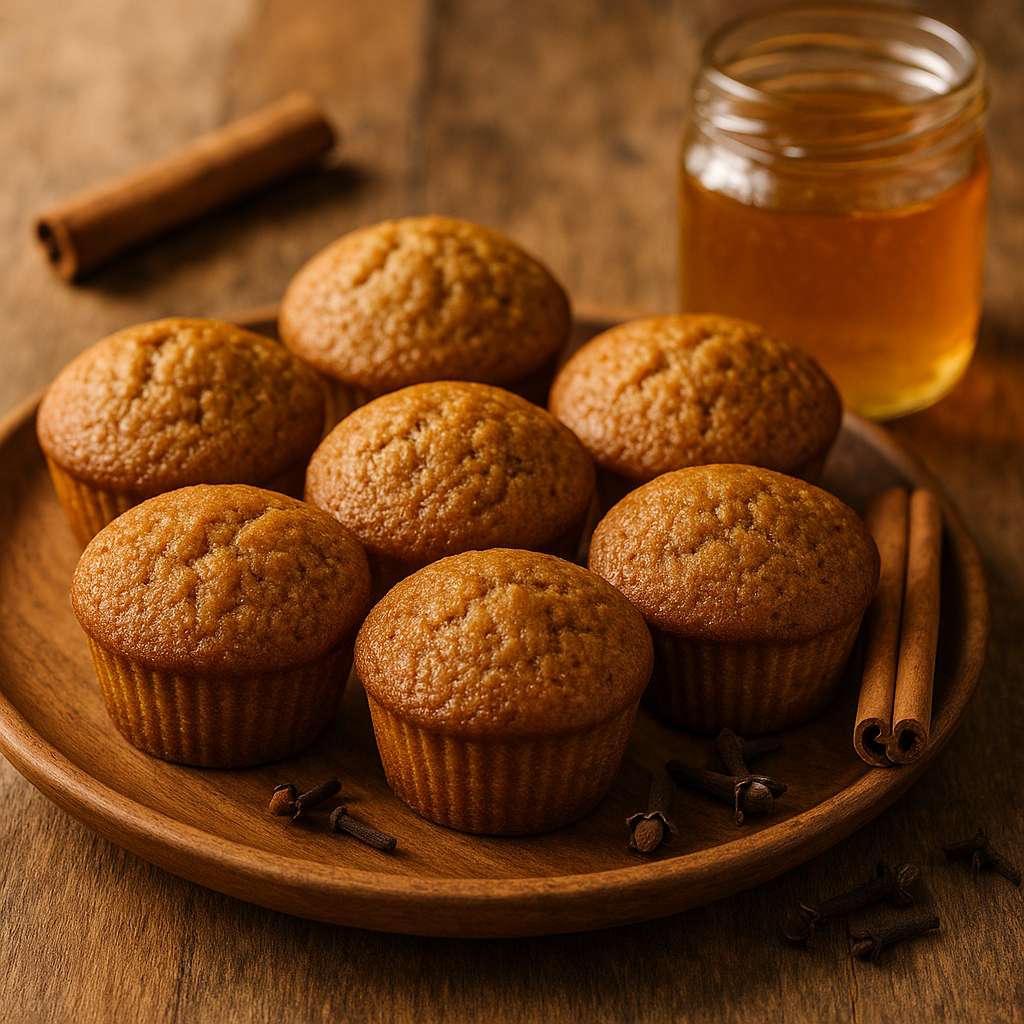 Muffins au miel et épices : plaisir sain après 35 ans